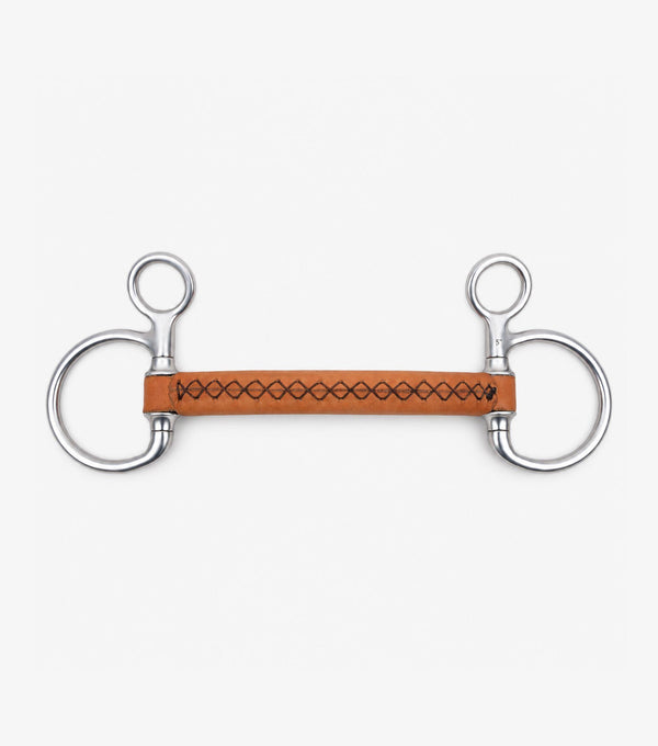 full leather hanging cheek with straight bar