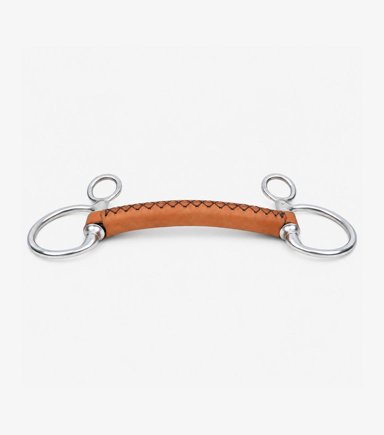 full leather hanging cheek with straight bar