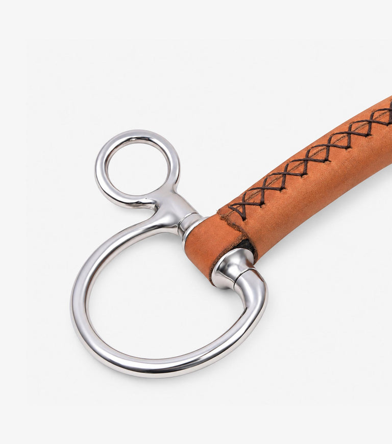 full leather hanging cheek with straight bar