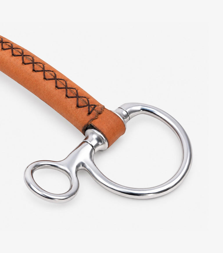 full leather hanging cheek with straight bar