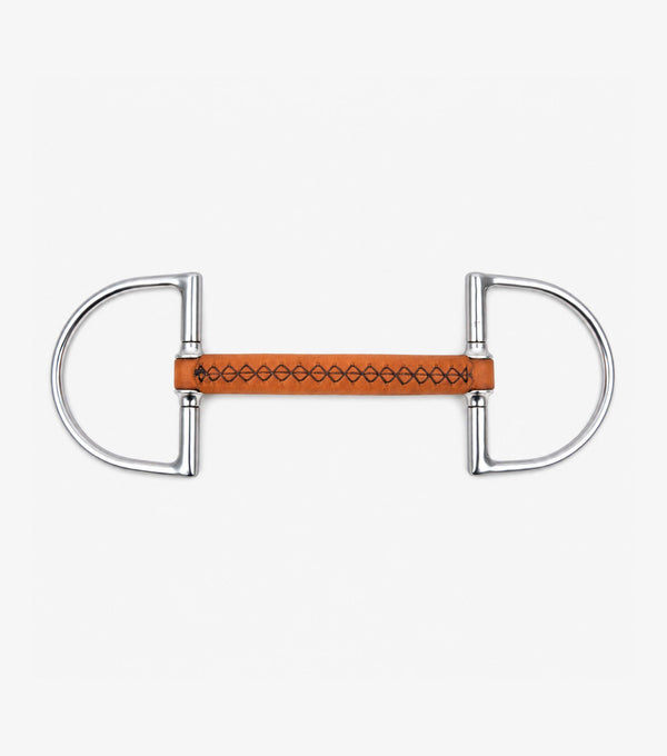 full leather hunter d ring with straight bar