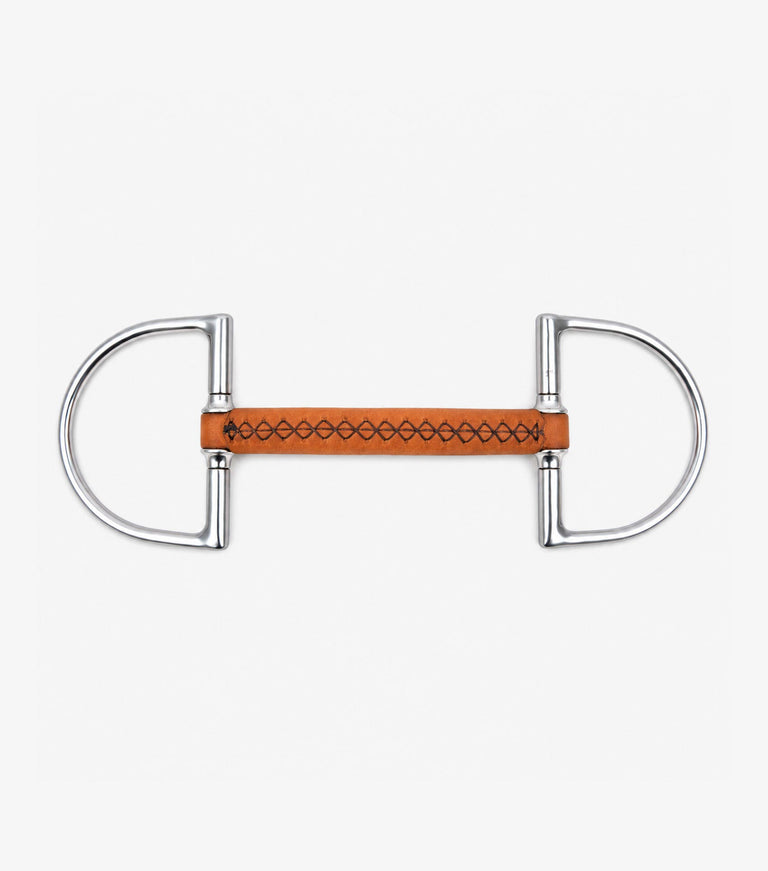 full leather hunter d ring with straight bar