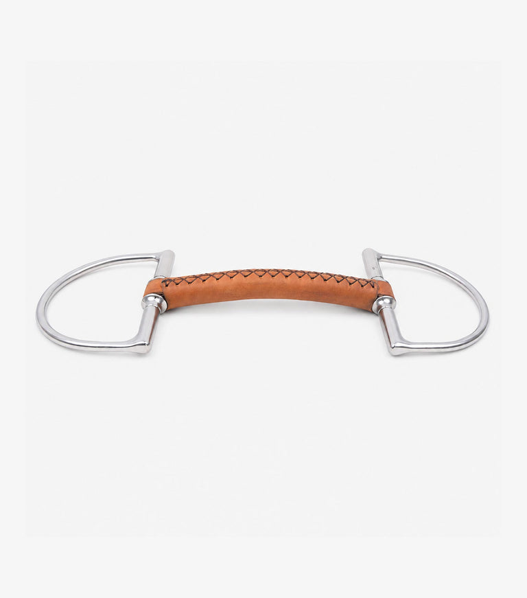 full leather hunter d ring with straight bar