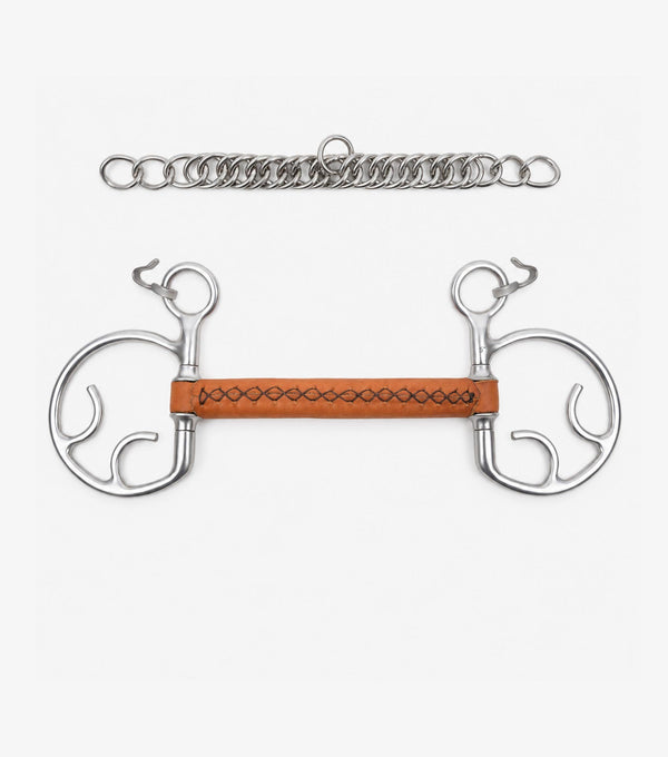 full leather kimblewick with straight bar