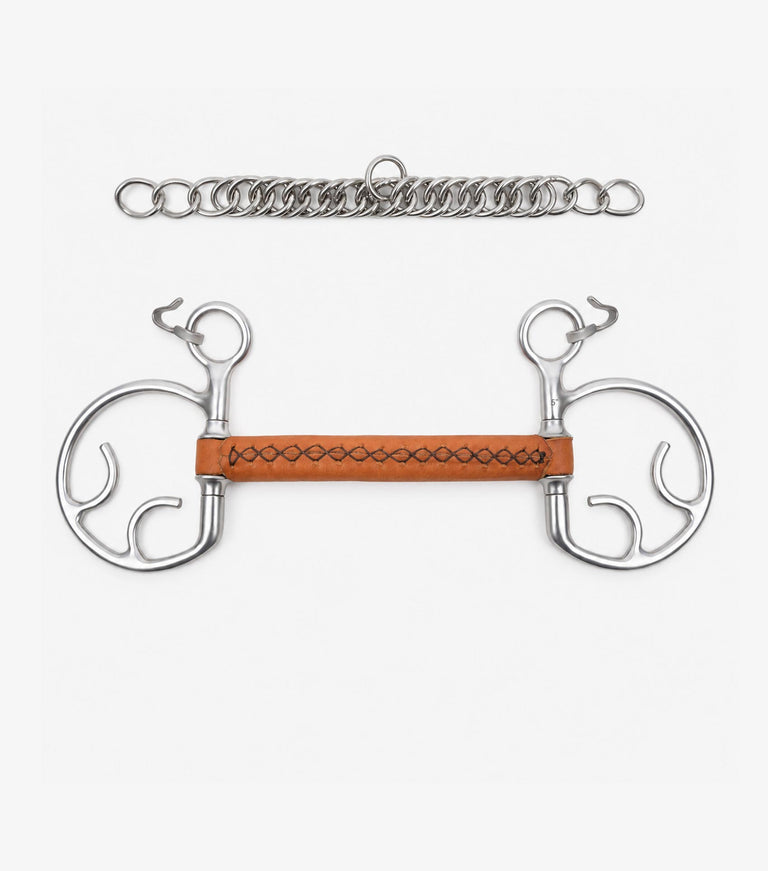 full leather kimblewick with straight bar
