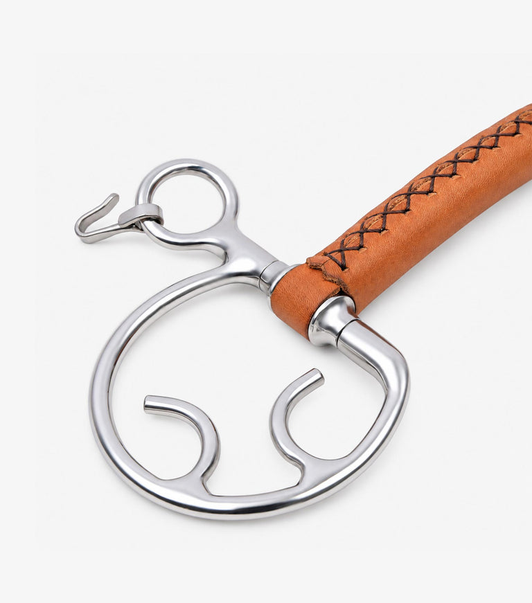 full leather kimblewick with straight bar