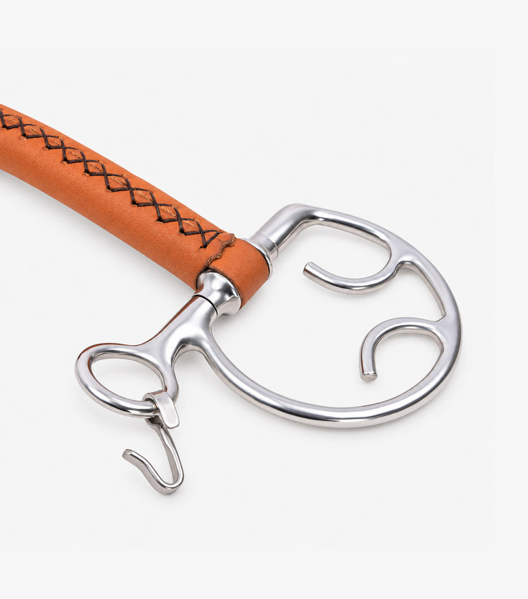 full leather kimblewick with straight bar