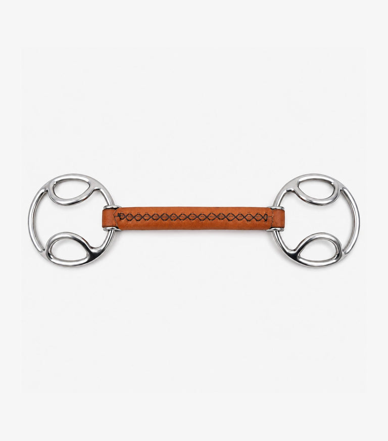 full leather loose ring bevel with straight bar