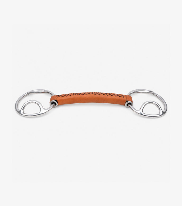 full leather loose ring bevel with straight bar