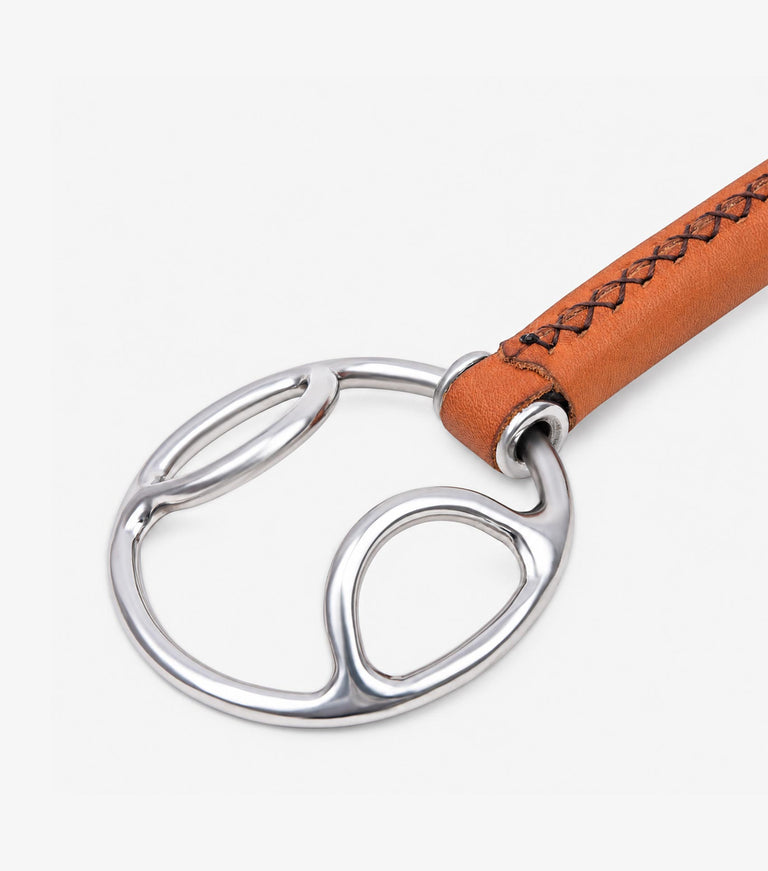 full leather loose ring bevel with straight bar