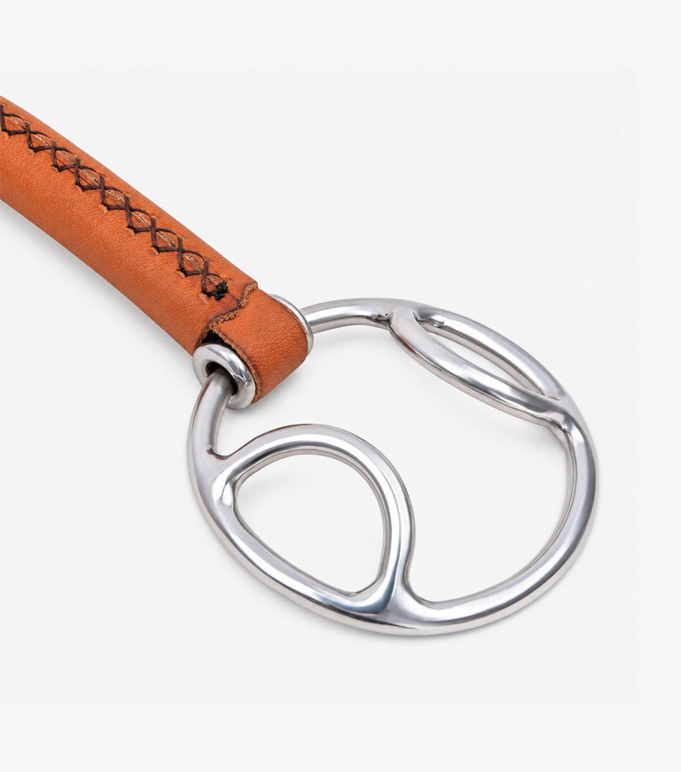 full leather loose ring bevel with straight bar