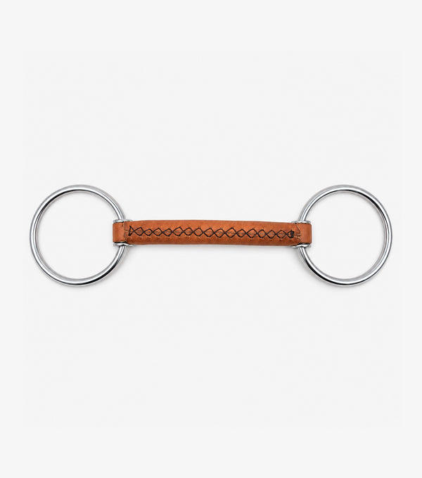 Full leather loose ring with straight bar