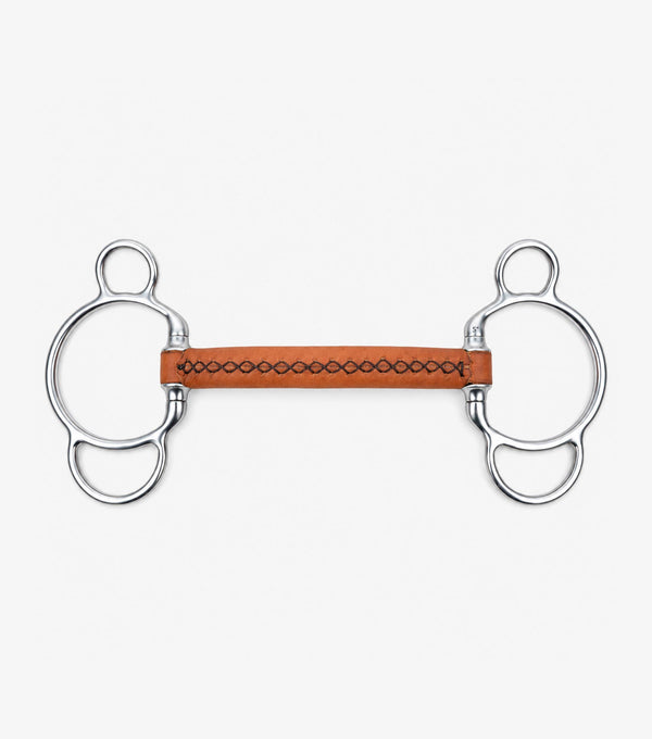 full leather universal fixed ring with straight bar