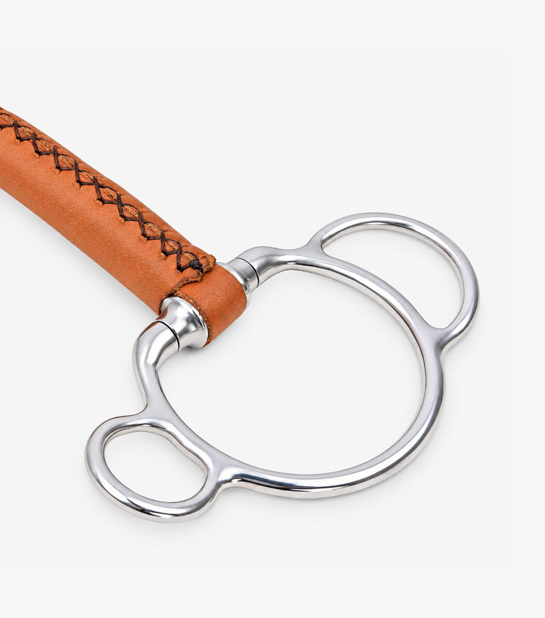 full leather universal fixed ring with straight bar