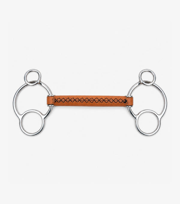 full leather universal gag with straight bar