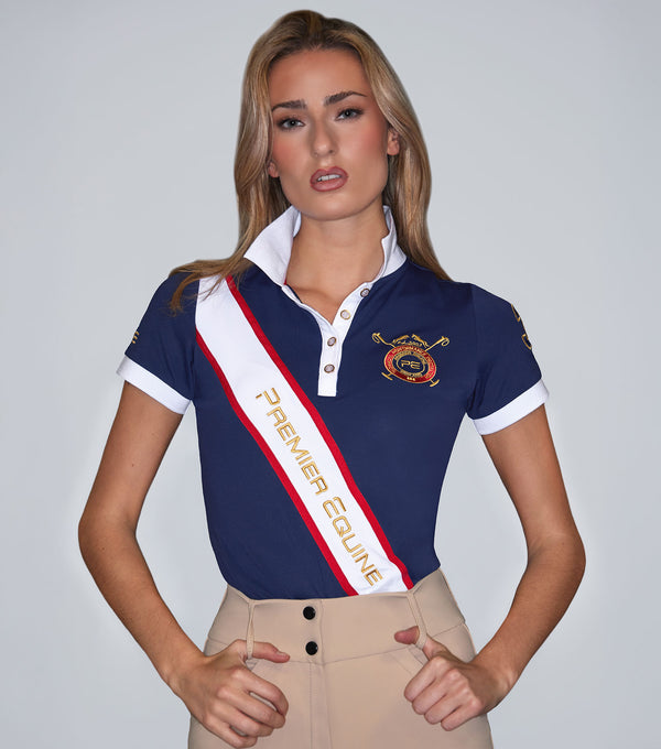 Heritage-polo-top-navy:Navy