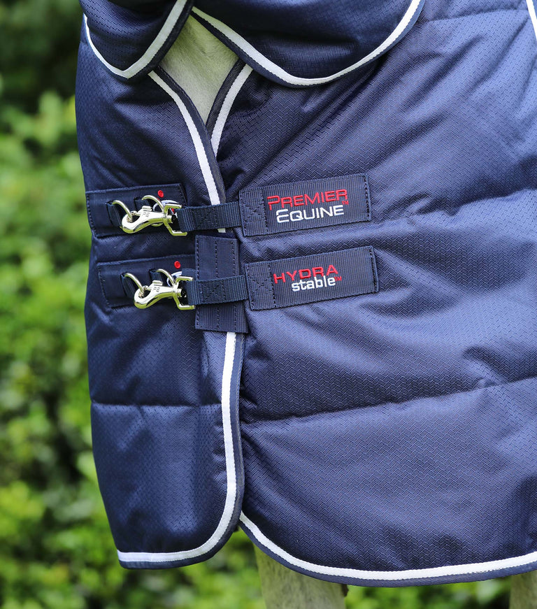 Hydra 200g Stable Rug with Neck Cover Navy Premier Equine Int. Ltd.