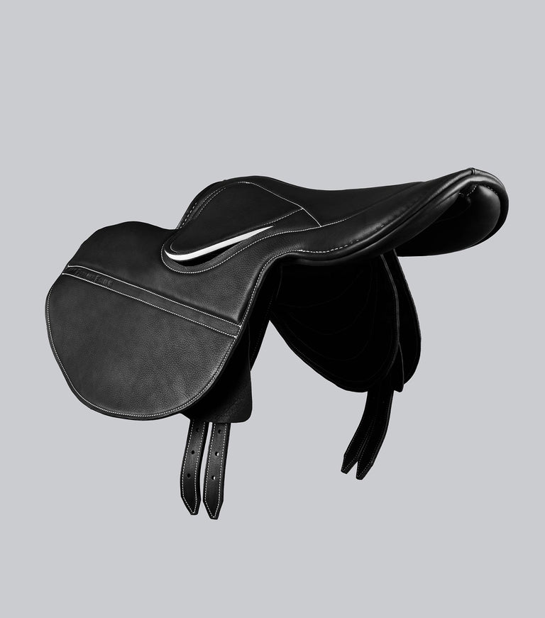 Leather Exercise Racing Saddle Half Tree