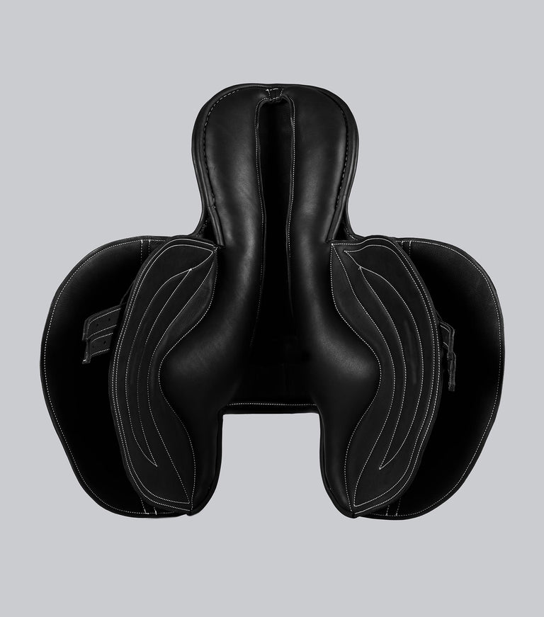 Leather Exercise Racing Saddle Half Tree