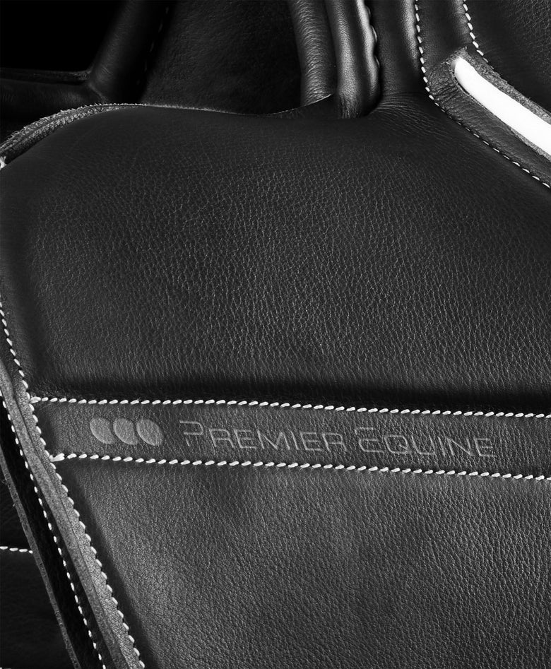 PE Leather Half Tree Exercise Racing Saddle Black