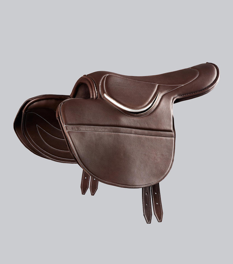 Leather Exercise Racing Saddle Half Tree
