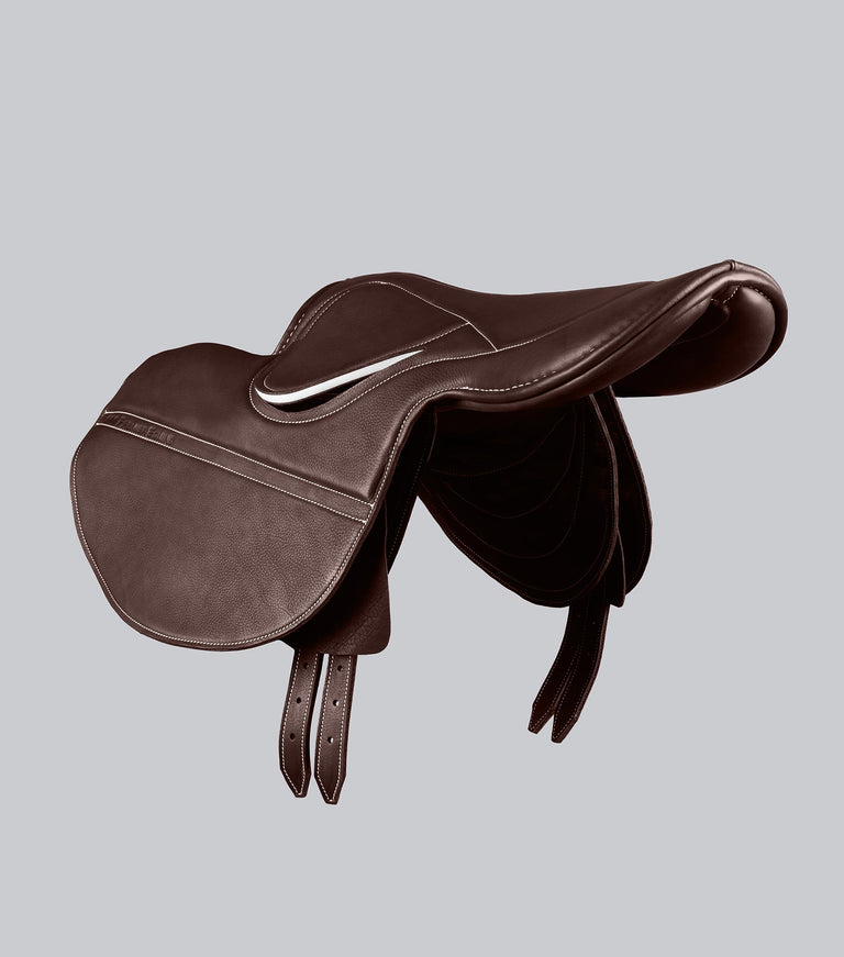 Leather Exercise Racing Saddle Half Tree