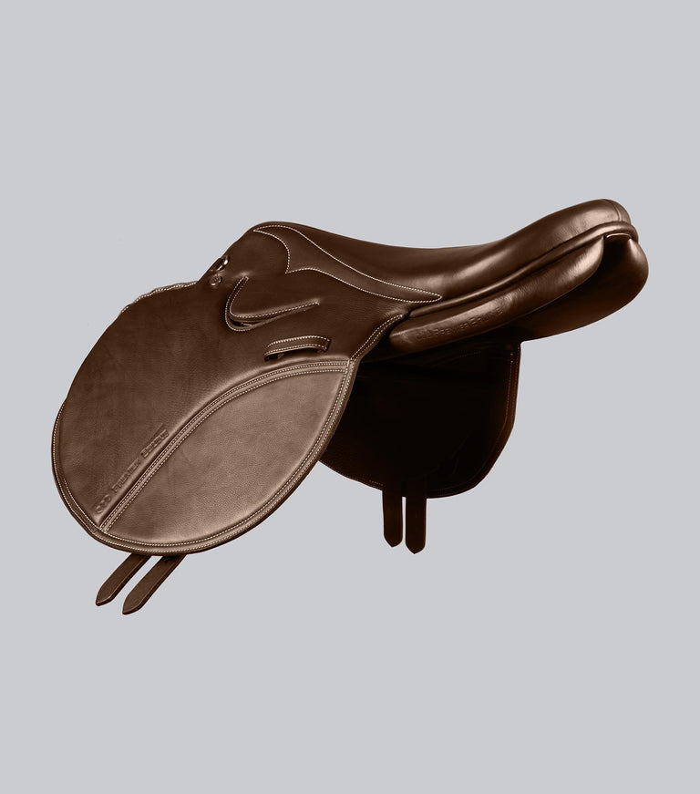 Leather Exercise Racing Saddle Full Tree