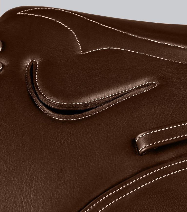 Leather Exercise Racing Saddle Full Tree