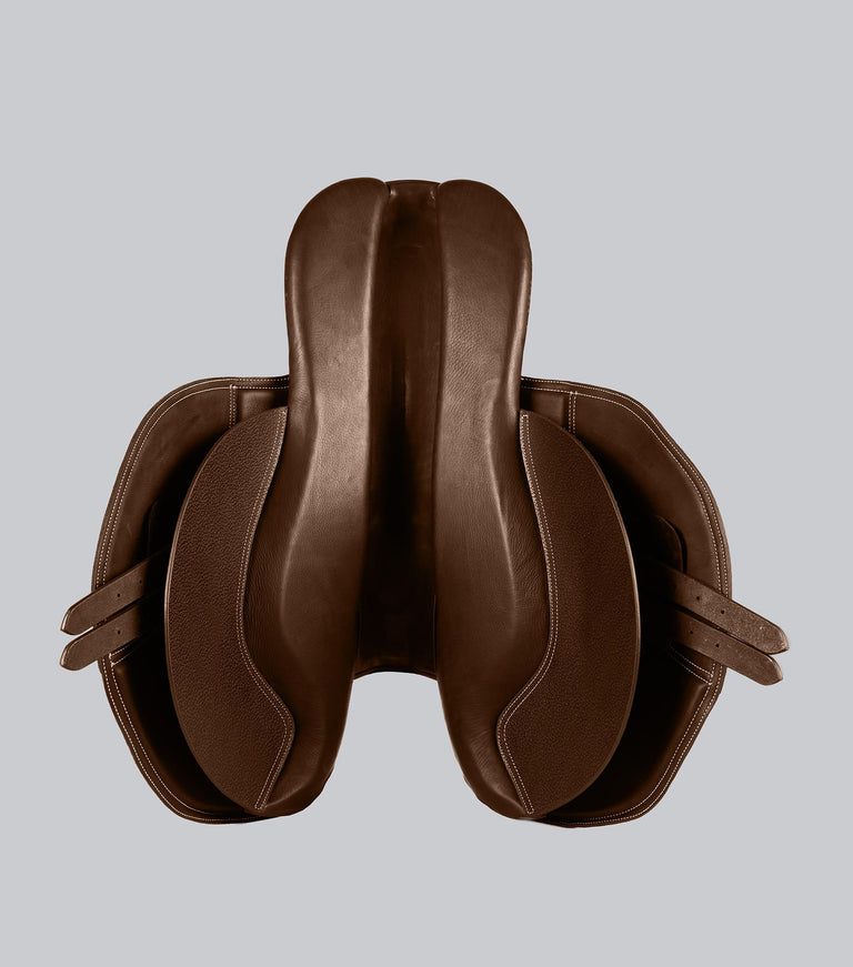 Leather Exercise Racing Saddle Full Tree