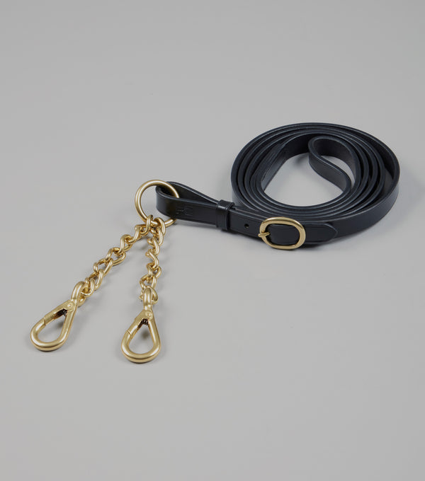 Leather Lead Rein with Chain Coupling
