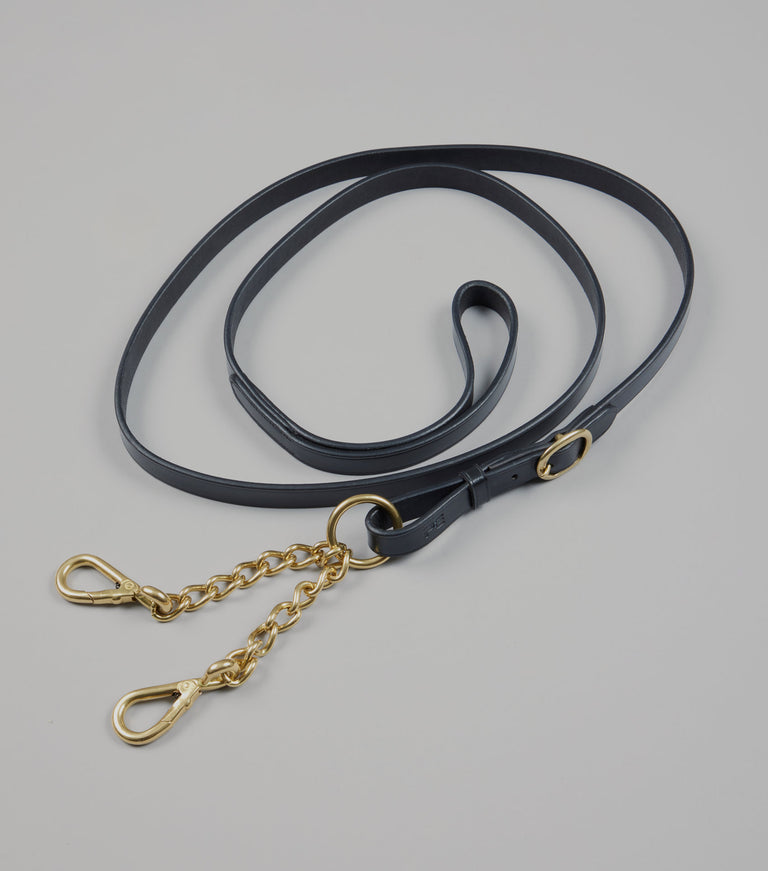 Leather Lead Rein with Chain Coupling