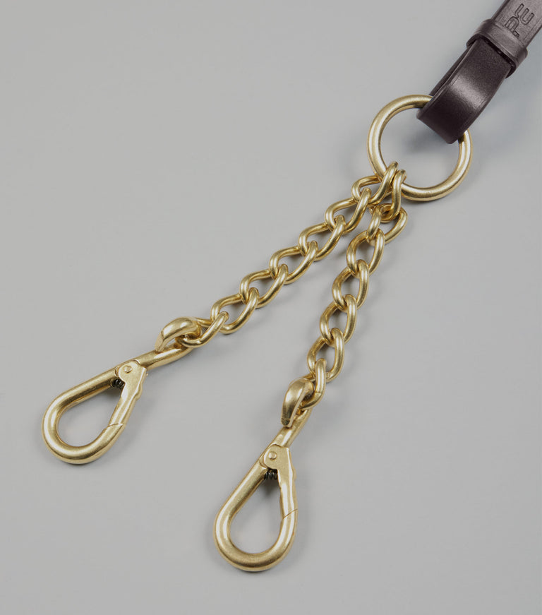 Leather Lead Rein with Chain Coupling