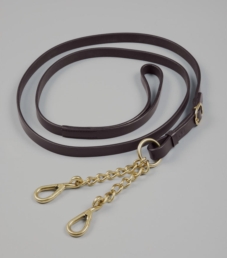 Leather Lead Rein with Chain Coupling