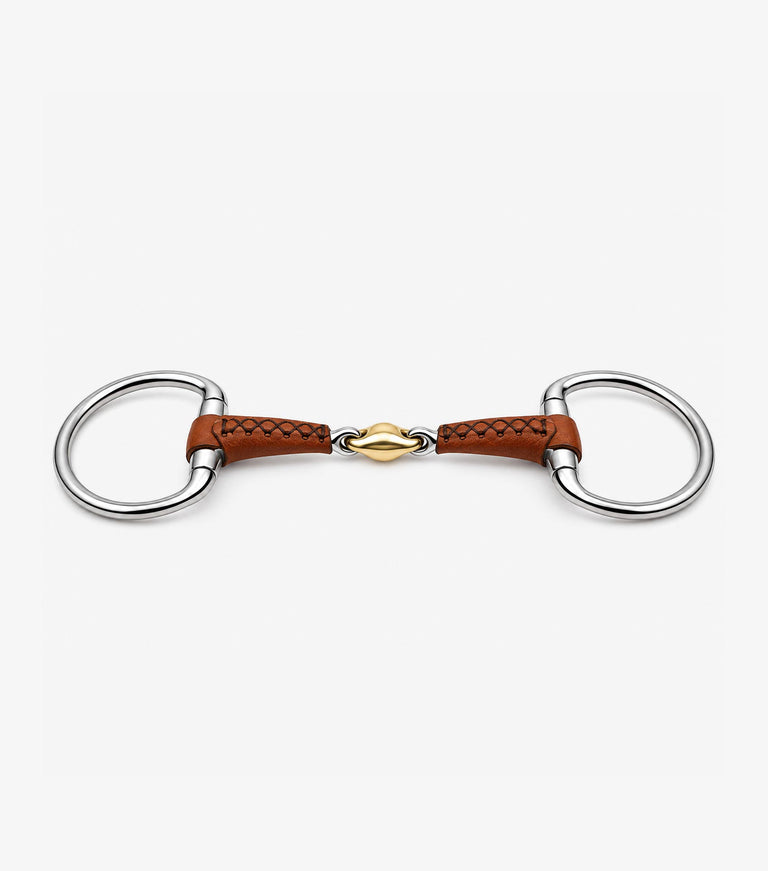 leather mouth eggbutt ring with aurion lozenge