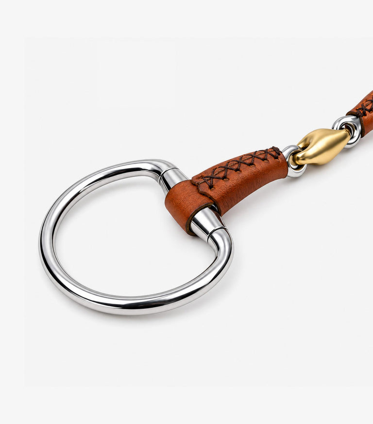 leather mouth eggbutt ring with aurion lozenge