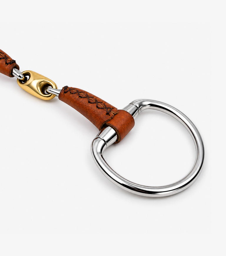 leather mouth eggbutt ring with aurion lozenge