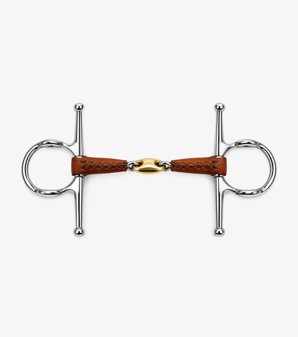leather mouth full cheek gag with aurion lozenge