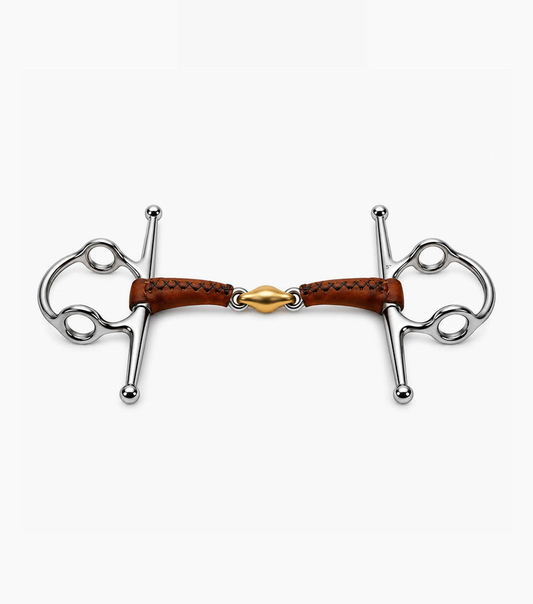 leather mouth full cheek gag with aurion lozenge