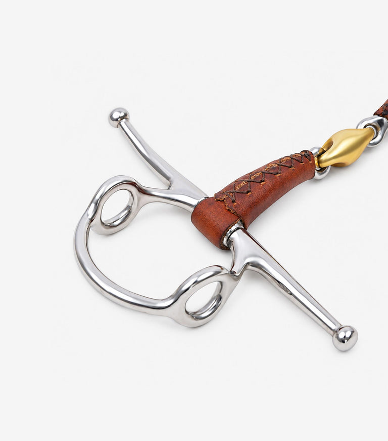 leather mouth full cheek gag with aurion lozenge
