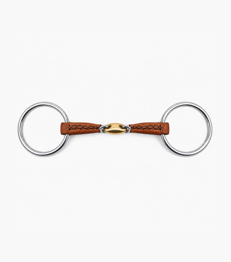 leather mouth loose ring with aurion lozenge