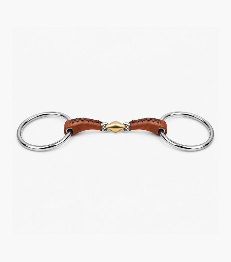 leather mouth loose ring with aurion lozenge