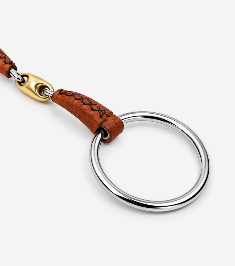 leather mouth loose ring with aurion lozenge
