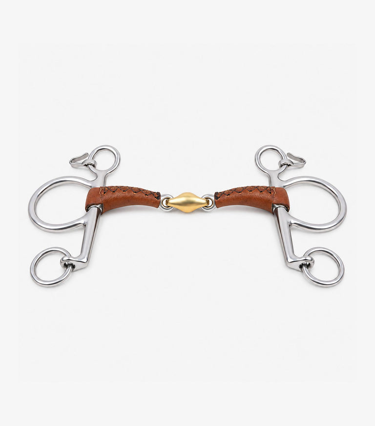 Leather Mouth Pelham Short Curb with aurion lozenge