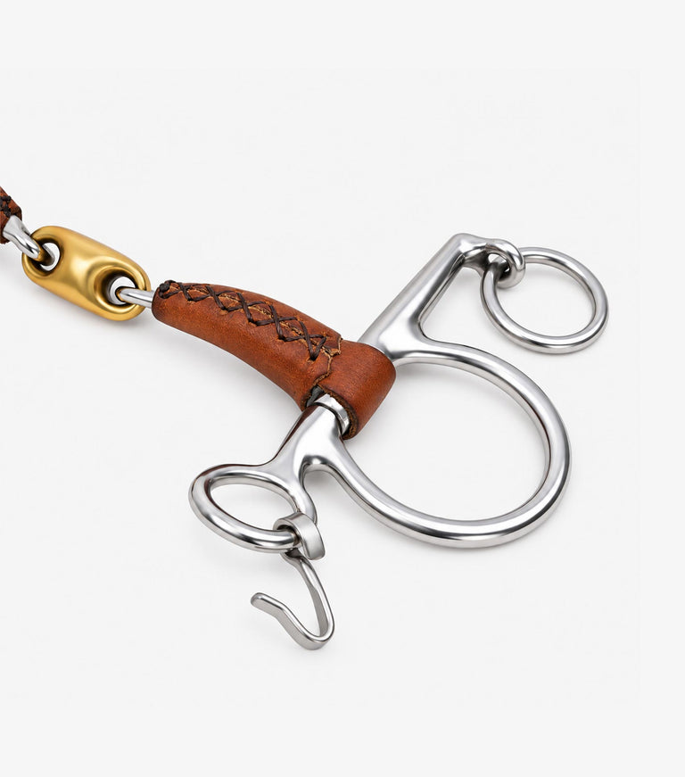 Leather Mouth Pelham Short Curb with aurion lozenge