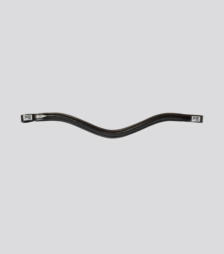 Liscio Plain Shaped Leather Browband