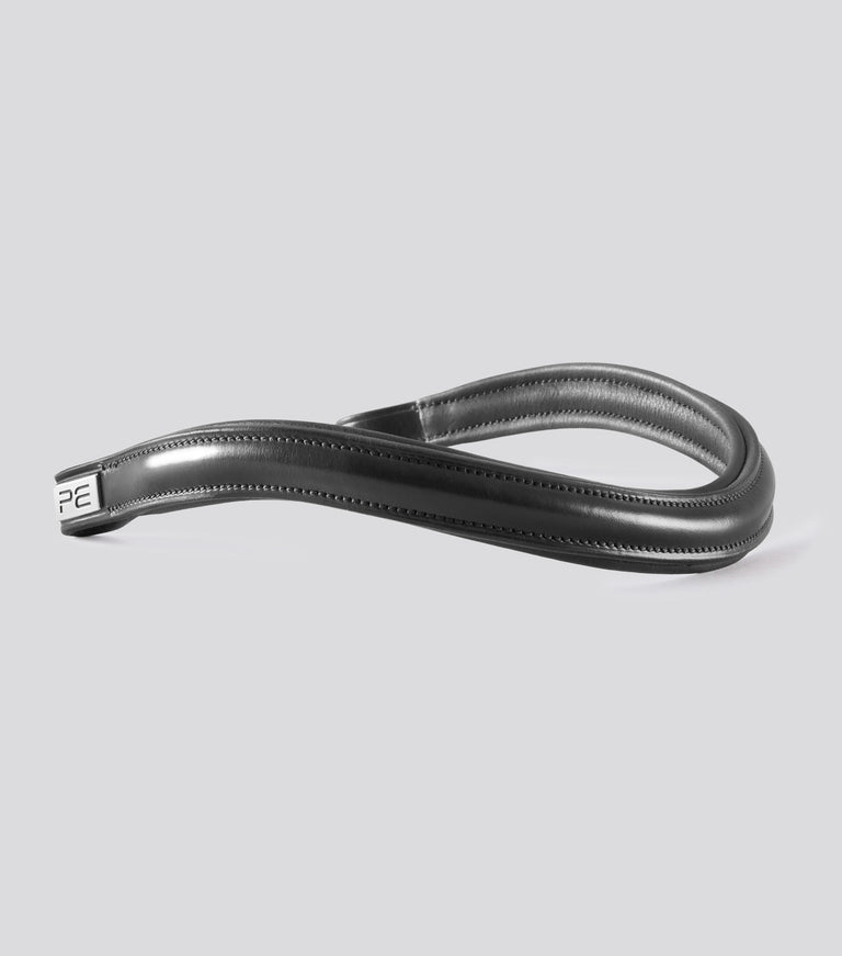 Liscio Plain Shaped Leather Browband