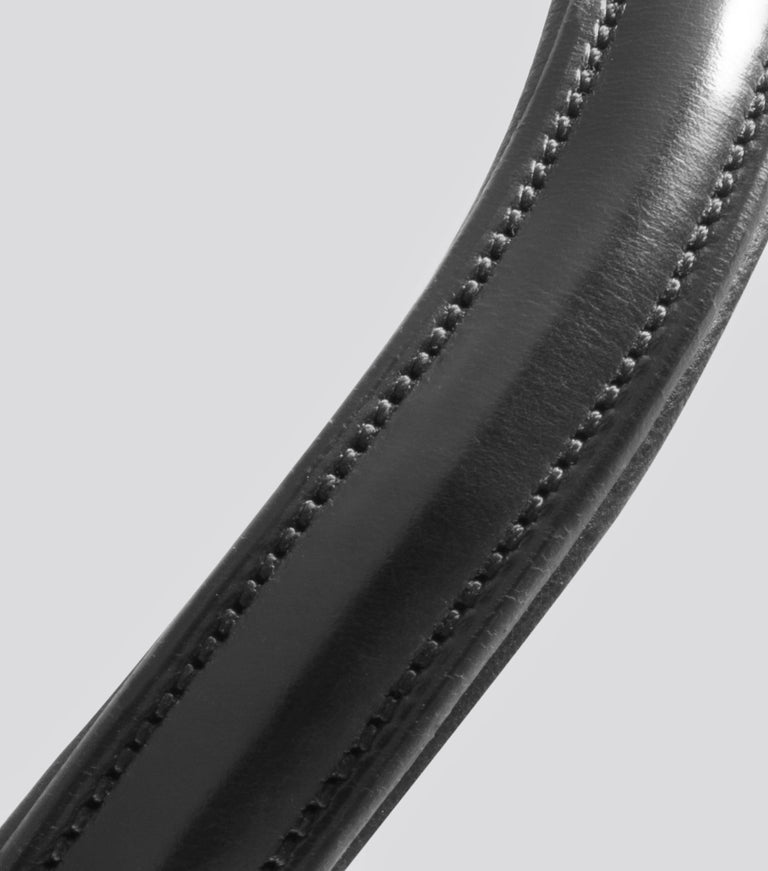 Liscio Plain Shaped Leather Browband