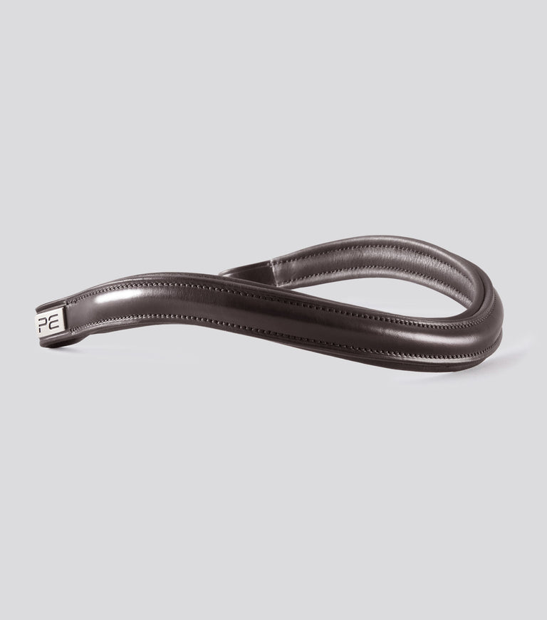 Liscio Plain Shaped Leather Browband