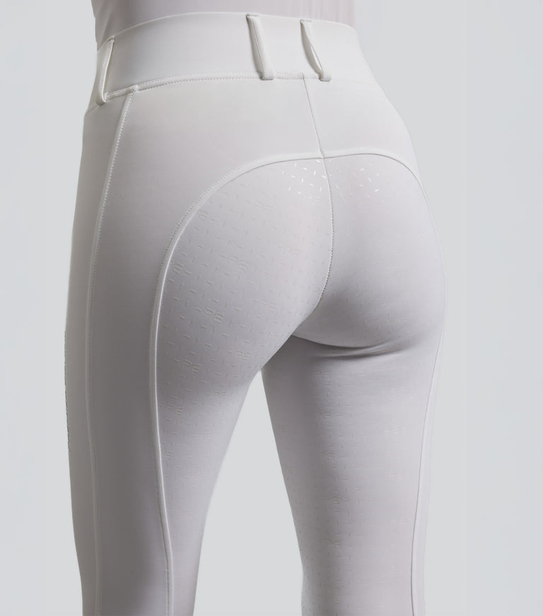 Luceo Ladies Full Seat Competition Riding Tights White