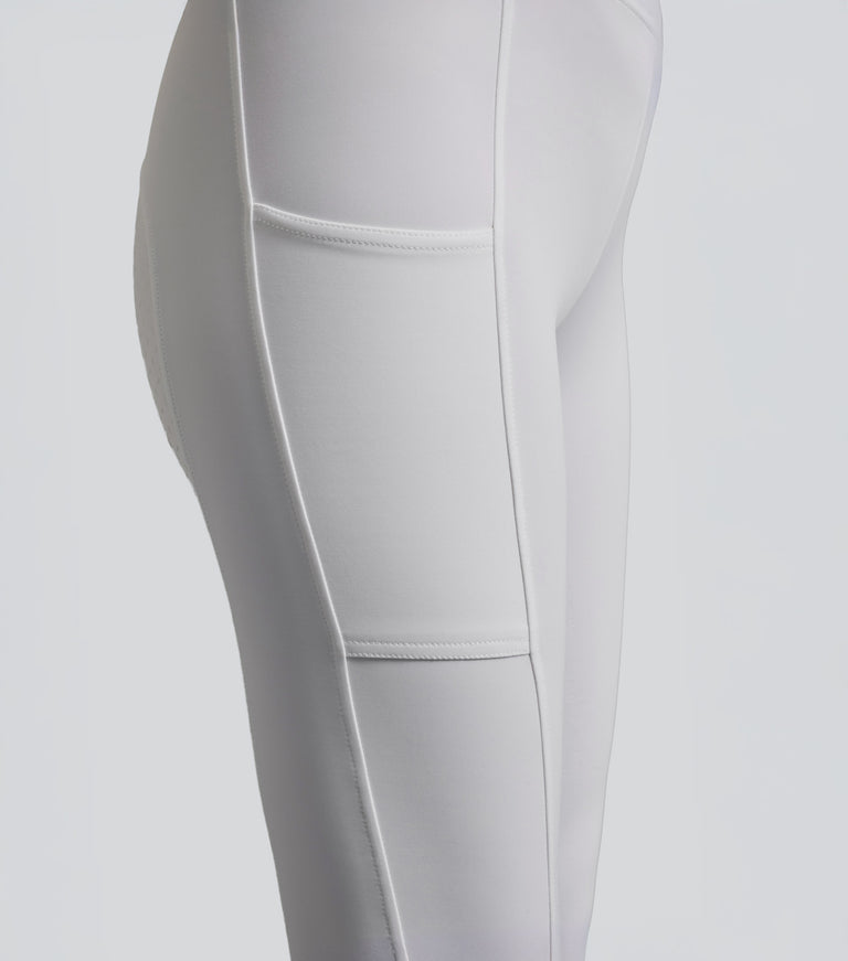 Luceo Ladies Full Seat Competition Riding Tights White